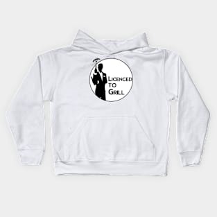 Licendced to grill Kids Hoodie